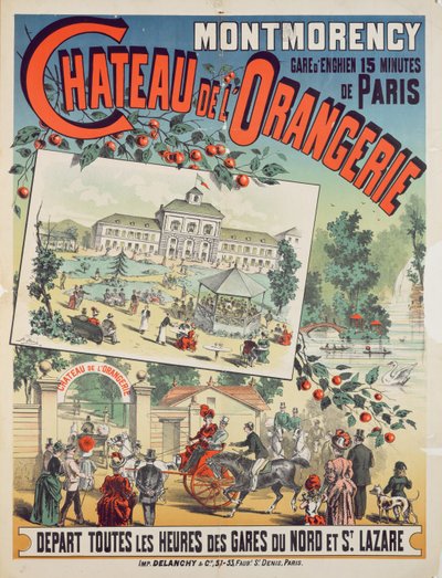 Poster di viaggio che pubblicizza viaggi in treno da Parigi al 